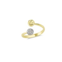 14K Solid Gold Art Design Fashion Ladies Ring