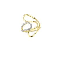 14K Solid Gold Art Design Fashion Ladies Ring