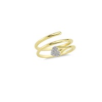 14K Solid Gold Art Design Fashion Ladies Ring