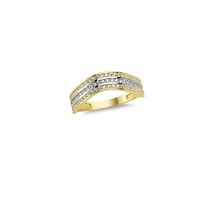 14K Solid Gold Art Design Fashion Ladies Ring