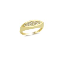 14K Solid Gold Art Design Fashion Ladies Ring