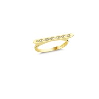 14K Solid Gold Art Design Fashion Ladies Ring