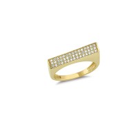 14K Solid Gold Art Design Fashion Ladies Ring