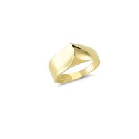 14K Solid Gold Art Design Fashion Ladies Ring