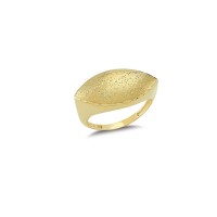 14K Solid Gold Art Design Fashion Ladies Ring