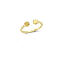 14K Solid Gold Art Design Fashion Ladies Ring