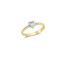 14K Solid Gold Art Design Fashion Love Ladies Ring