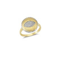 14K Solid Gold Art Design Fashion Ladies Ring