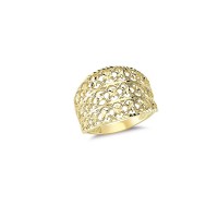 14K Solid Gold Art Design Fashion Ladies Ring