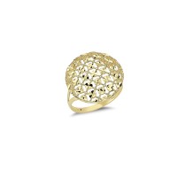 14K Solid Gold Art Design Fashion Ladies Ring