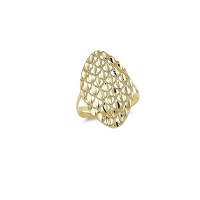 14K Solid Gold Art Design Fashion Ladies Ring