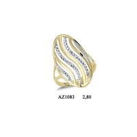 14K Solid Gold Art Design Fashion Ladies Ring