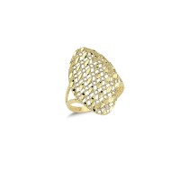 14K Solid Gold Art Design Fashion Ladies Ring