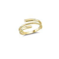 14K Solid Gold Art Design Fashion Ladies Ring