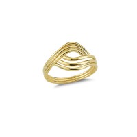 14K Solid Gold Art Design Fashion Ladies Ring