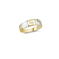 14K Solid Gold Art Design Fashion Ladies Ring