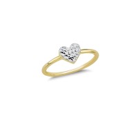 14K Solid Gold Art Design Fashion Love Ladies Ring