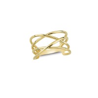 14K Solid Gold Art Design Fashion Ladies Ring