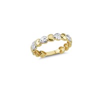 14K Solid Gold Art Design Fashion Love Ladies Ring