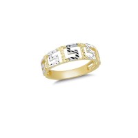 14K Solid Gold Art Design Fashion Ladies Ring