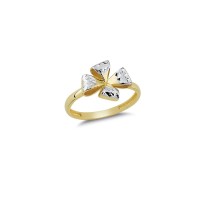 14K Solid Gold Art Design Fashion Ladies Ring