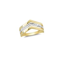 14K Solid Gold Art Design Fashion Ladies Ring