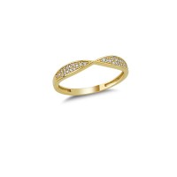 14K Solid Gold Art Design Fashion Ladies Ring