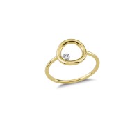 14K Solid Gold Art Design Fashion Ladies Ring