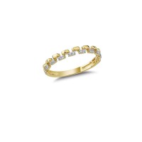 14K Solid Gold Art Design Fashion Ladies Ring