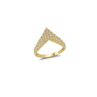 14K Solid Gold Art Design Fashion Ladies Ring