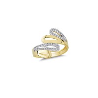 14K Solid Gold Art Design Fashion Ladies Ring