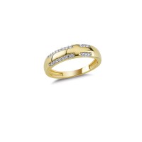 14K Solid Gold Art Design Fashion Ladies Ring