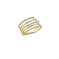 14K Solid Gold Art Design Fashion Ladies Ring