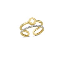 14K Solid Gold Art Design Fashion Ladies Ring