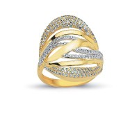 14K Solid Gold Art Design Fashion Ladies Ring