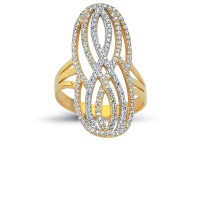 14K Solid Gold Art Design Fashion Ladies Ring