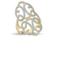 14K Solid Gold Art Design Fashion Ladies Ring