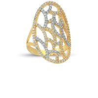 14K Solid Gold Art Design Fashion Ladies Ring