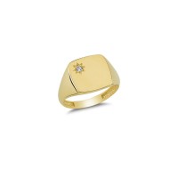 14K Solid Gold Art Design Fashion Ladies Ring