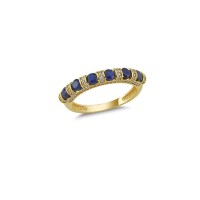 14K Solid Gold Art Design Fashion Ladies Ring