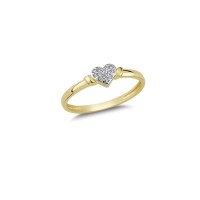 14K Solid Gold Art Design Fashion Love Ladies Ring