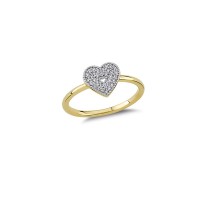 14K Solid Gold Art Design Fashion Love Ladies Ring