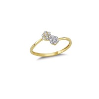 14K Solid Gold Art Design Fashion Ladies Ring