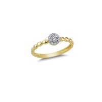 14K Solid Gold Art Design Fashion Ladies Ring