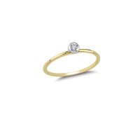 14K Solid Gold Art Design Fashion Solitaire Ladies Ring