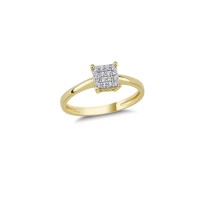 14K Solid Gold Art Design Fashion Solitaire Ladies Ring