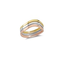 14K Solid Gold Art Design Fashion Ladies Ring