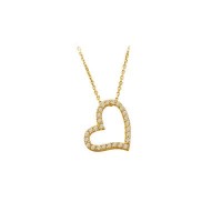 14K Solid Gold Love Necklace