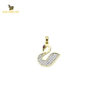 14K Solid Gold Design Charm Pendant