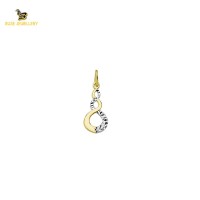 14K Solid Gold Design Charm Pendant